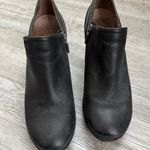 Dansko  Women’s Sz 39 / US 8.5 Heeled Black Leather Clog Booties Photo 6