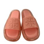 Tory Burch  Jelly Slides Sandals Pink Logo Platform Pool Beach Summer 4B‎ Photo 2
