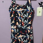 Columbia  performance fishing gear  Floral Midi Dress - Navy and Red Photo 0