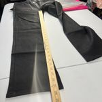 Hudson Jeans Hudson Nico Straight Jeans Women 27 Coated Black Denim Stretch Mid Rise Slit Hem Photo 11