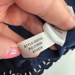 Vineyard Vines Vineyard Vines Dress Womens Small Blue Black Eyelet Embroidered Shift Mini Photo 3