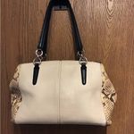  CHRISTIE CARRYALL WITH SNAKE EMBOSSED LEATHER TRIM (COACH F57507) MEDUIM Photo 1