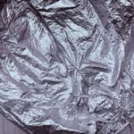 ZARA  Shiny Metallic Silver Parachute Mid Rise Pants Trousers futuristic foil med Photo 2