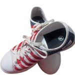 Make America great again Red and White Striped Sneakers Sz 39 or 9 NWOT Photo 1