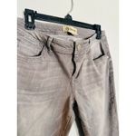 Democracy Gray Faded Sequin Embroidered Hem Cuffs Flexible Jeans size 6 Photo 5