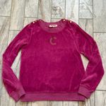 Juicy Couture  women's medium pink velour sweatshirt Photo 0