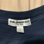 SUB_URBAN RIOT Cropped Navy Sweater  Photo 1