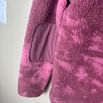 The North Face Fleece Quarter Half Zip Size Medium Pink Camo Print Photo 7