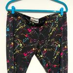 Tipsy Elves Black Colorful Splatter Leggings Photo 3