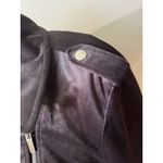 LC Lauren Conrad Women's Black Velvet Moto Jacket Size M Photo 6