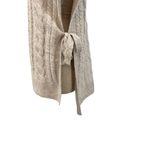 Soft Surroundings Aviemore Sweater Knit Poncho in Heather Oatmeal Size L/XL Photo 9