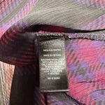 EXPRESS  - Semi Sheer Plaid Blouse in Red & Blue Photo 3