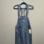 Levi's NEW Levi’s Women’s Denim Overalls XS Classic Blue Jean Bib Straight Leg Utility Photo 5