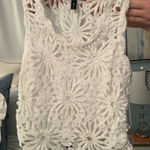 AQUA  Lace Top White Photo 0
