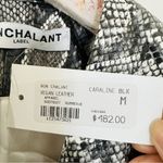 Revolve NONchalant Faux Leather  white/black/gray snakeskin bodysuit NWT Photo 5