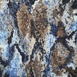 Gerard Darel Wool Cardigan Twinset Snakeskin Print Knit Blue Brown Size 2 Photo 7