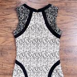Parker • Jagger Mini Dress bodycon lace print cocktail black cream sheath Photo 11