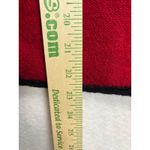 Karen Scott  Red Wool Cardigan Sweater Black Trim Gold Buttons Size L Photo 2