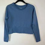Offline by Aerie Seamless Athletic Crop Top Blue Long Sleeve Stretch Women's XL Photo 0