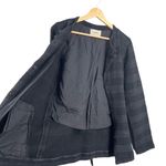 Humanoid Womens Jacket Black Textured Minimalist Cotton Indie Office Medium Photo 4