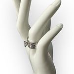 925 Cubic Zirconia Engagement Wedding Ring 2 Piece Set Size 9 NEW in Box Silver Photo 1