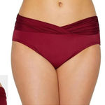 MiracleSuit New.  Pompei Red twist front bikini bottoms. Size 12. Retail $89 Photo 0