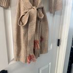 Anthropologie  Lilka Hooded Tie Front Long Line Sweater Size Small Photo 4