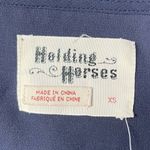 Anthropologie NWT Holding Horses  Crotchet Shift Dress in Navy‎ Size Extra Small Photo 7