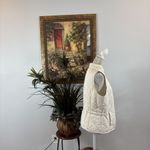 Liz Golf Athletic Quilted Button Up Vibrant Beige Vest M Size M Photo 5