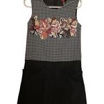 Vivienne Tam NWT  Y2K Checkered Embroidered Pocket Front Dress Photo 0