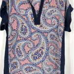 J. Crew Women's Colorblock Paisley Tunic Top Swim Cover Photo 0