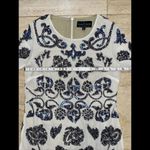 Needle & Thread  Embellished White Blue Glitter Sequin Sheath Dress Sz 4 NWT $236 Photo 2