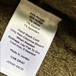 Talbots Textured Cable Knit Cardigan Soft Cozy Button Front Army Green Size L Photo 8