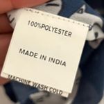 Eshakti  Women’s Navy Blue Cat Print Sheer Kimono Sleeve Top Size 0 Photo 4