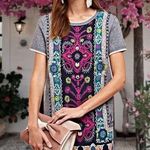 Anthropologie Akemi + Kin Kaleidoscope Sweater Dress grey Multicolor XS Photo 0