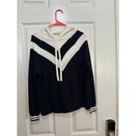 Faherty NWT Women's Varsity Blues White Throwback Sweater Hoodie Size Small Photo 1