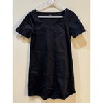 Theory  Arna Little Black Dress Shift Ruffle Sleeve Size 4 Minimalist A-line‎ Photo 1