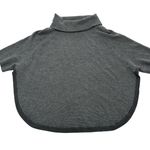 Adrienne Vittadini  Sweater Women X Small Small Grey Turtleneck Poncho Wool Blend Photo 0