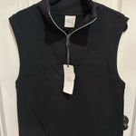 Varley  Black DoubleSoft Magnolia Half Zip Top XS Photo 0