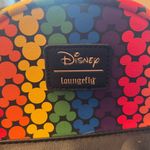 Lounge Fly RARE  Disney Rainbow Mickey Mini Backpack Pride Love Photo 5