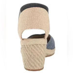 Anne Klein  Womens Denim Zoey Closed-Toe Slip-On Espadrille Wedge Sandals Photo 2