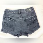 American Eagle 2 Destroyed Vintage High-Rise Festival Denim Jean Shorts Photo 2