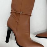 Reiss Caitlin Brown Leather Knee High Boots 40 NEW Photo 1