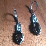 Brazilian Smokey Quartz Stainless Steel Lever Back Earrings Photo 1