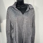 Tek Gear  Gray Dry Tek Women’s Long Sleeve 1/4 Zip Pullover Size Medium E… Photo 2