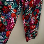 Anthropologie FLOREAT x | Silky Sleep Pajama PJ Top & Bottom Set Floral | Large Photo 8