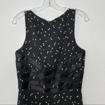 Oleg Cassini Black Tie  Vintage Black Polka Dot Dress size 10 Photo 5