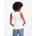 Madewell Linen Scoop Neck Cutaway Vest in Salt Size US 4 Photo 8