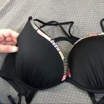 Victoria's Secret Victoria’s Secret Swim The Gorgeous Push Up bikini top boho black tassel sexy Photo 4