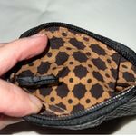 Brighton black leather snakeskin zipper coin purse Photo 2